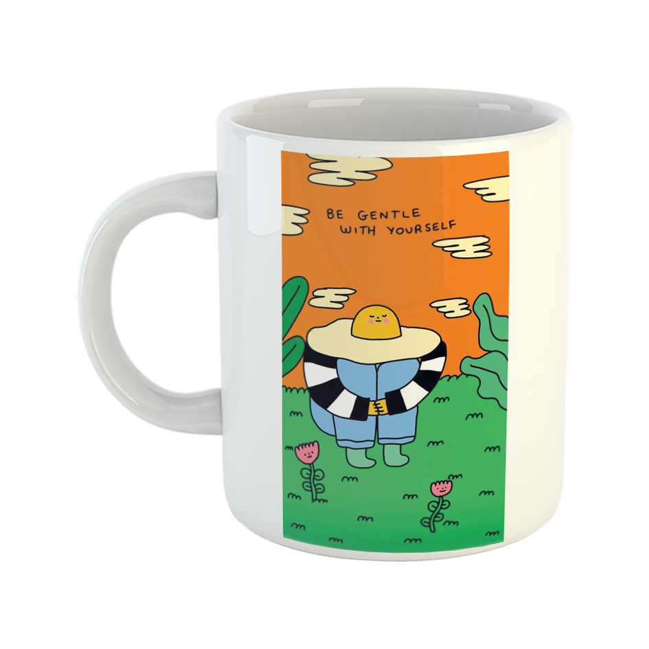 ماگ طرح نوشته مدل عشق به خود