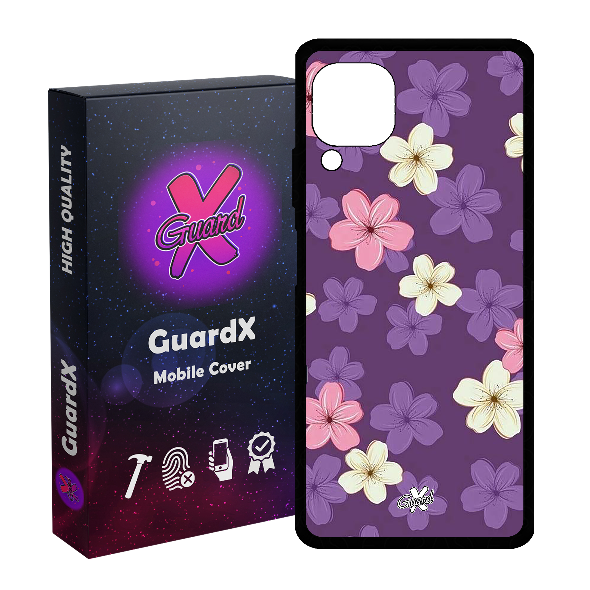 کاور گارد ایکس طرح گل مدل Glass10536 مناسب برای گوشی موبایل هوآوی Nova 7i / Nova 6 SE / P40 Lite