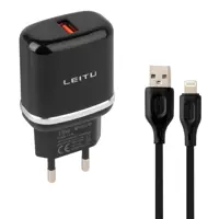 شارژر دیواری لیتو مدل LH-26 18W به همراه کابل تبدیل لایتنینگ 