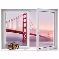 استیکر پنجره مجازی ژیوار طرح golden gate bridge