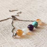 دستبند ماه تولد بهمن ماه با زنجیر استیل رنگ ثابت اصل شاران 