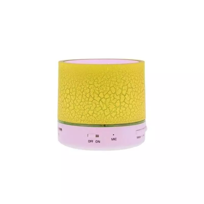 اسپیکر بلوتوثی قابل حمل طرح Stone چراغ دار-زرد