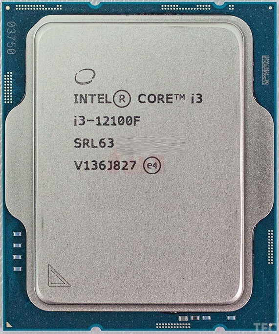 پردازنده CPU اینتل بدون باکس مدل Core i3-12100F فرکانس 3.3 گیگاهرتز