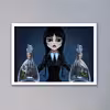 تابلو مدل ونزدی آدامز Wednesday Addams کد LAG10147