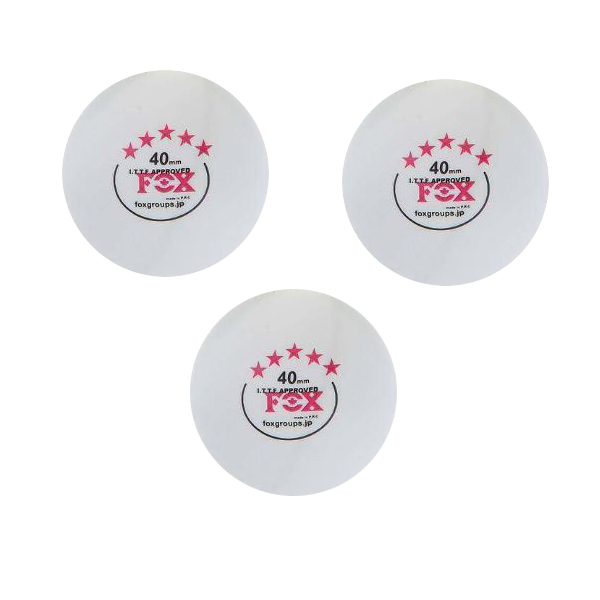 توپ پینگ پنگ فاکس مدل 5 ستاره بسته 3 عددی