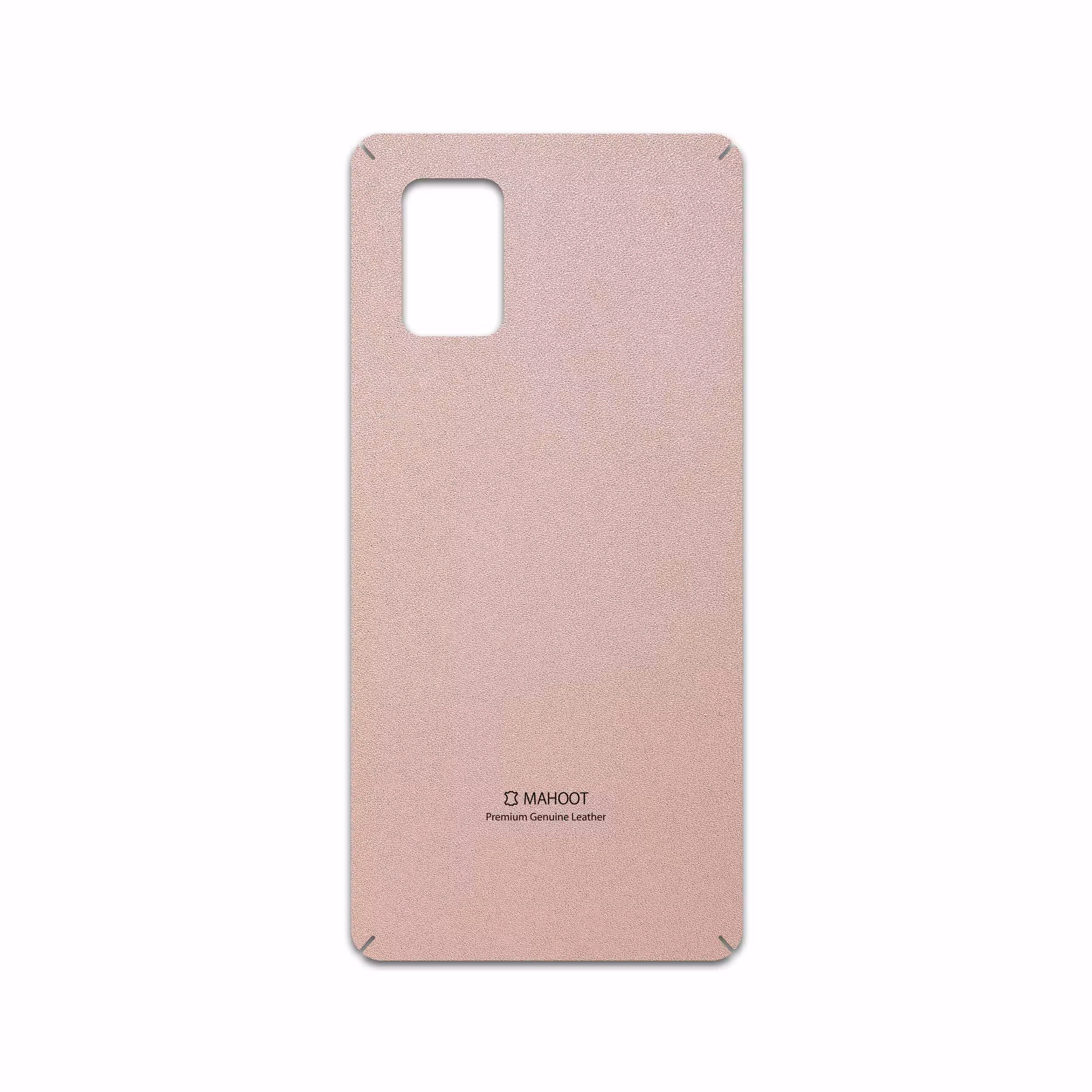 برچسب پوششی ماهوت مدل Rose Gold Leather مناسب برای گوشی موبایل سامسونگ Galaxy A71 5G