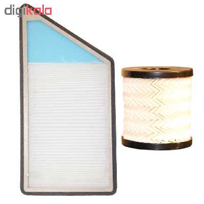 فیلتر کابین خودرو مدل LF2 مناسب برای پژو 206 و 207 به همراه فیلتر روغن