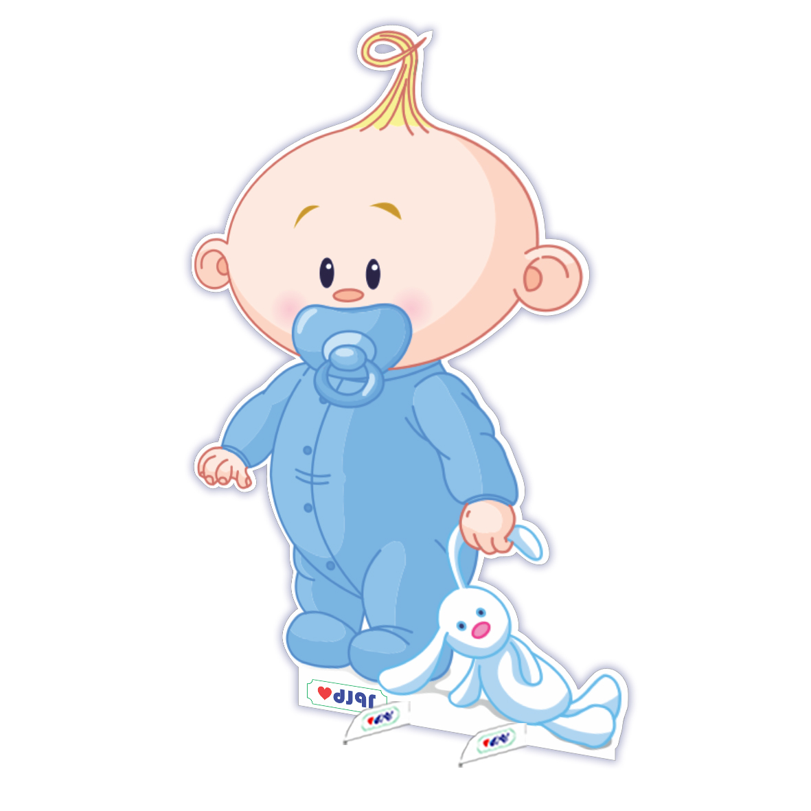 استند تولد طرح نوزادی پسر کد 303055 به همراه شمع