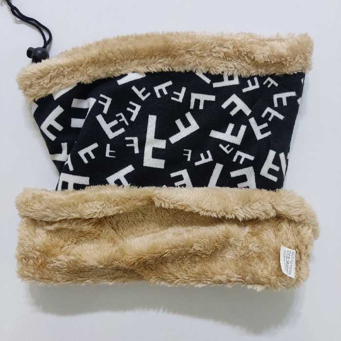 دستمال سر و گردن مدل اسکارف تو خز بافت