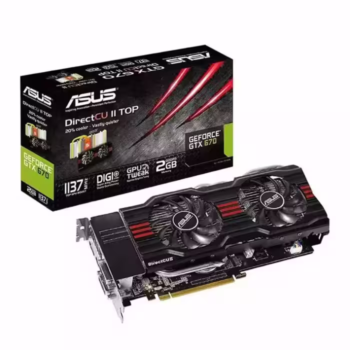 کارت گرافیک ایسوس GTX 670 DirectCU II 2GB