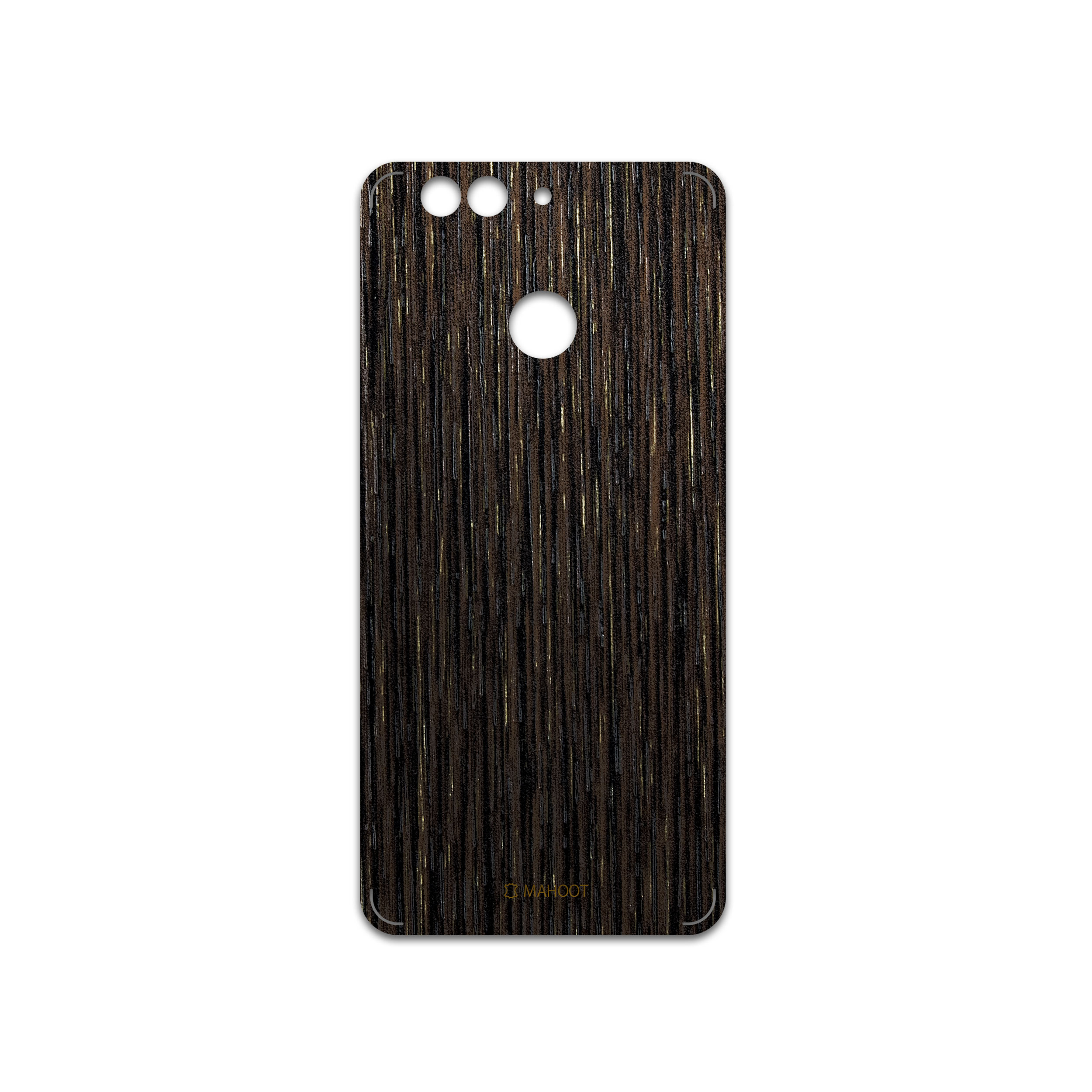 برچسب پوششی ماهوت مدل Dark-Gold-Stripes-Wood مناسب برای گوشی موبایل هوآوی Nova 2 Plus