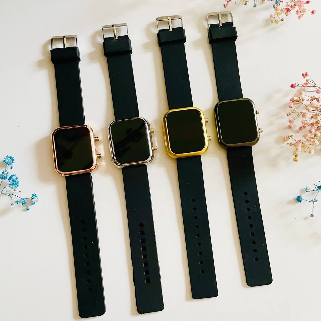 ساعت اپل ال ای دی بند سیلیکونی کیفیت قوی 