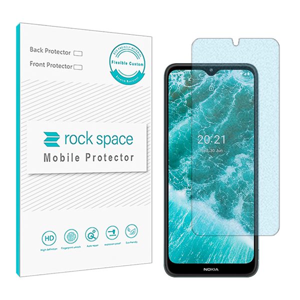 گلس نوکیا C30 مدل نانو هیدروژل مات آنتی بلو برند راک اسپیس کد S