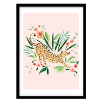 قیمت و خرید تابلو دکوراتیو مدل نقاشی مدرن یوزپلنگ کد 2012