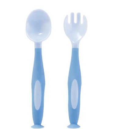 خرید اینترنتی بهترین مدل ست قاشق و چنگال حالت پذیر کودک