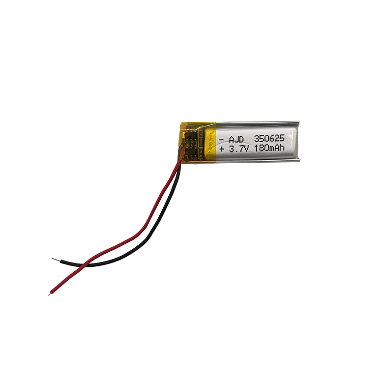 باتری لیتیوم پلیمر 3.7 ولت مدل 350625 ظرفیت 180 میلی آمپر