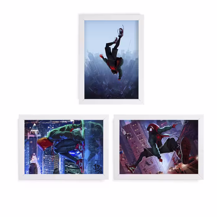 تابلو آرتیفن طرح Spiderman کد 124W مجموعه 3 عددی