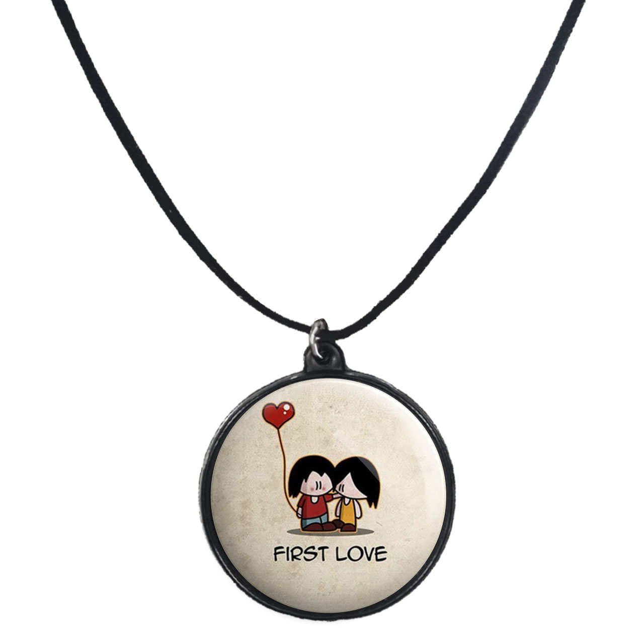 گردنبند پرمانه طرح عاشقانه کد pmb.8140 مدل دو طرفه