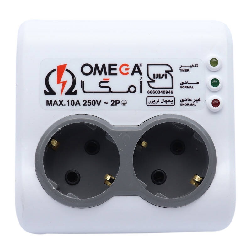 محافظ برق یخچال فریزر 2 خانه امگا P2100