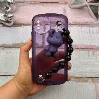 قاب گوشی iPhone X - iPhone XS آیفون ژله ای بالشتی دستبندی خرسی KAWS کد 20650