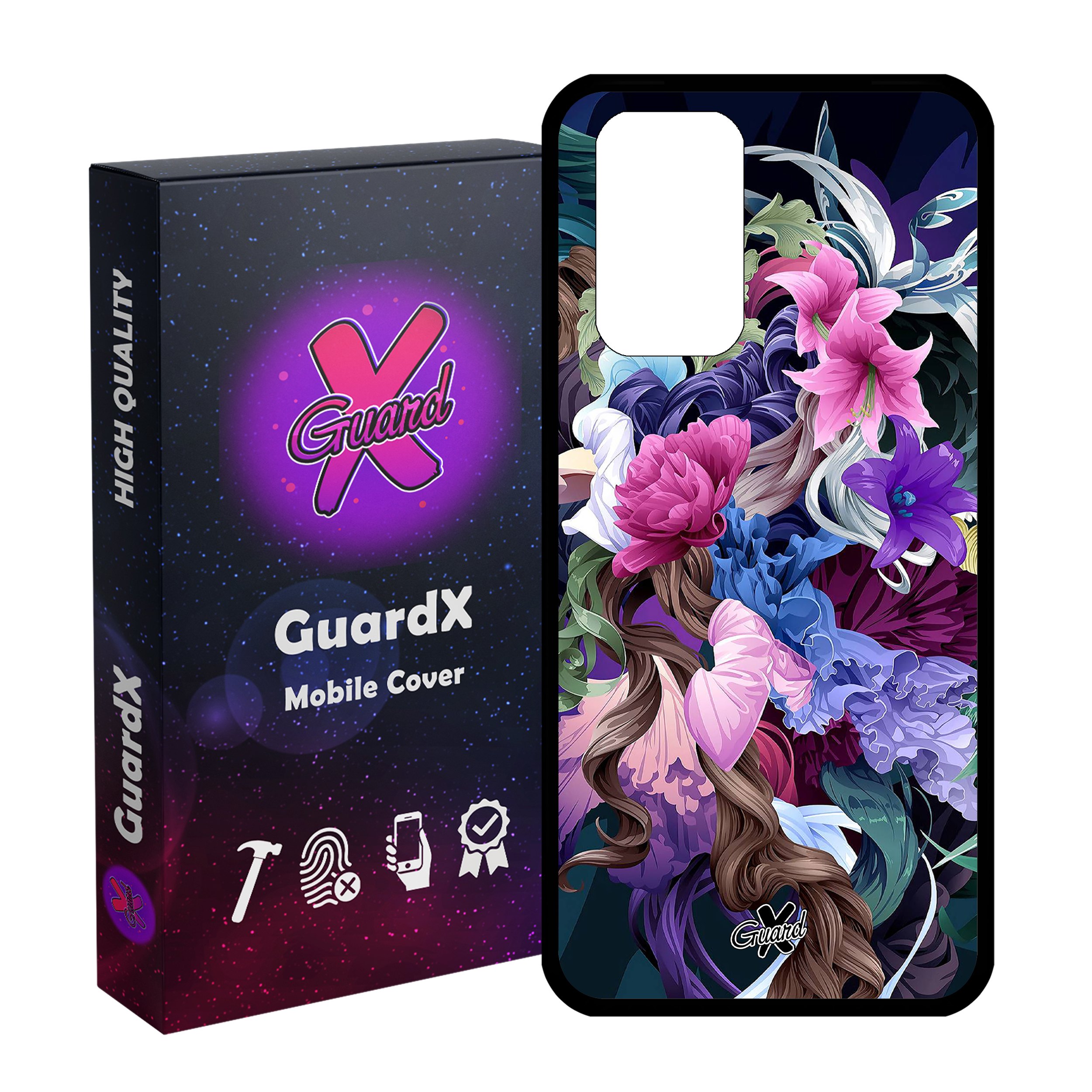 کاور گارد ایکس طرح Flower مدل Glass10172 مناسب برای گوشی موبایل شیائومی Redmi Note 10 Pro / Note 10 Pro Max