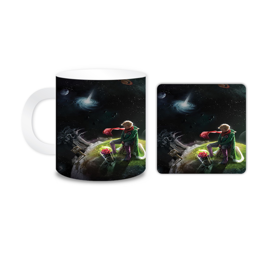 ماگ مدل مسافرکوچولو کد 789 به همراه زیر لیوانی