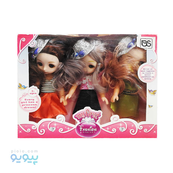 مجموعه 3 عددی عروسک دختر