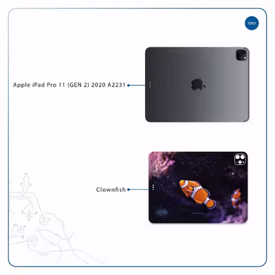 برچسب پوششی ماهوت مدل Clownfish مناسب برای تبلت اپل iPad Pro 11 (GEN 2) 2020 A2231