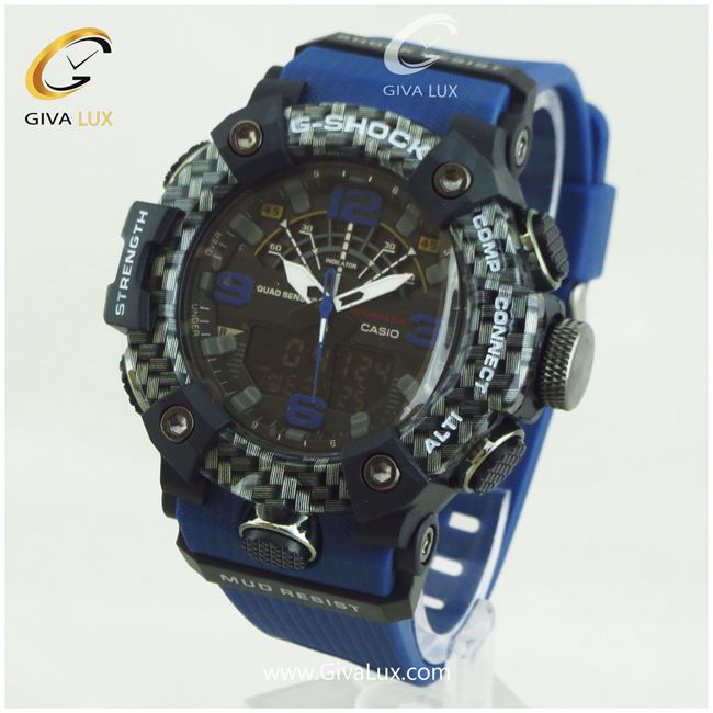 ساعت مچی اسپرت کاسیو جیشاک G-shock دو زمانه سورمه ای