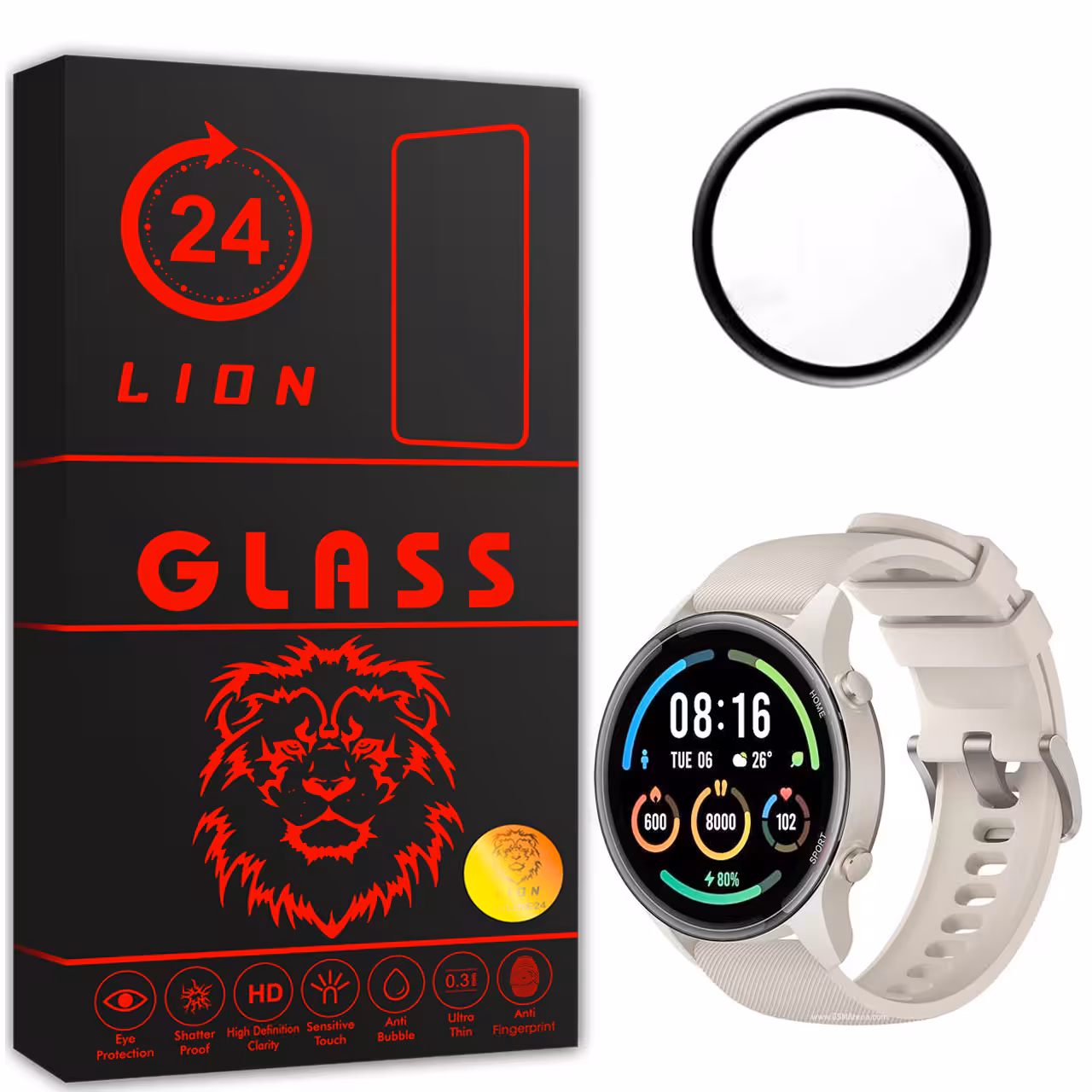 محافظ صفحه نمایش لاین مدل RT007 مناسب برای ساعت هوشمند شیایومی Mi Watch Color Sport