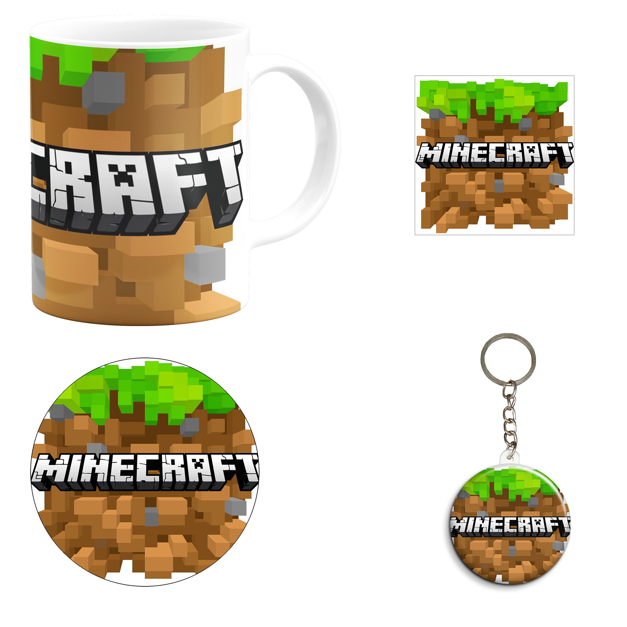 ست هدیه ماگ مدل ماینکرافت طرح Minecraft کد M12