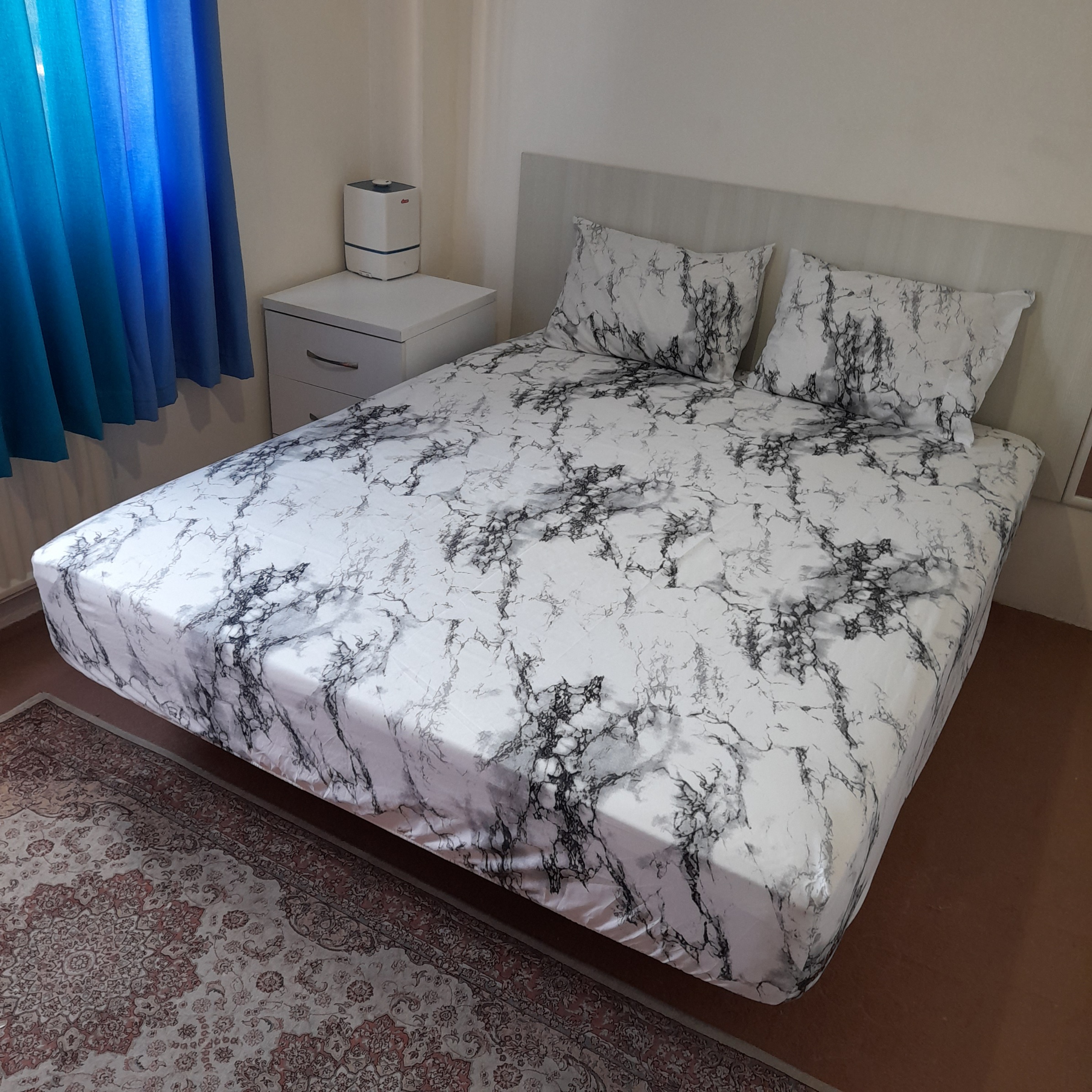 سرویس روتختی مدل ماربل niki10.25 کد 160  دو نفره چهار تکه