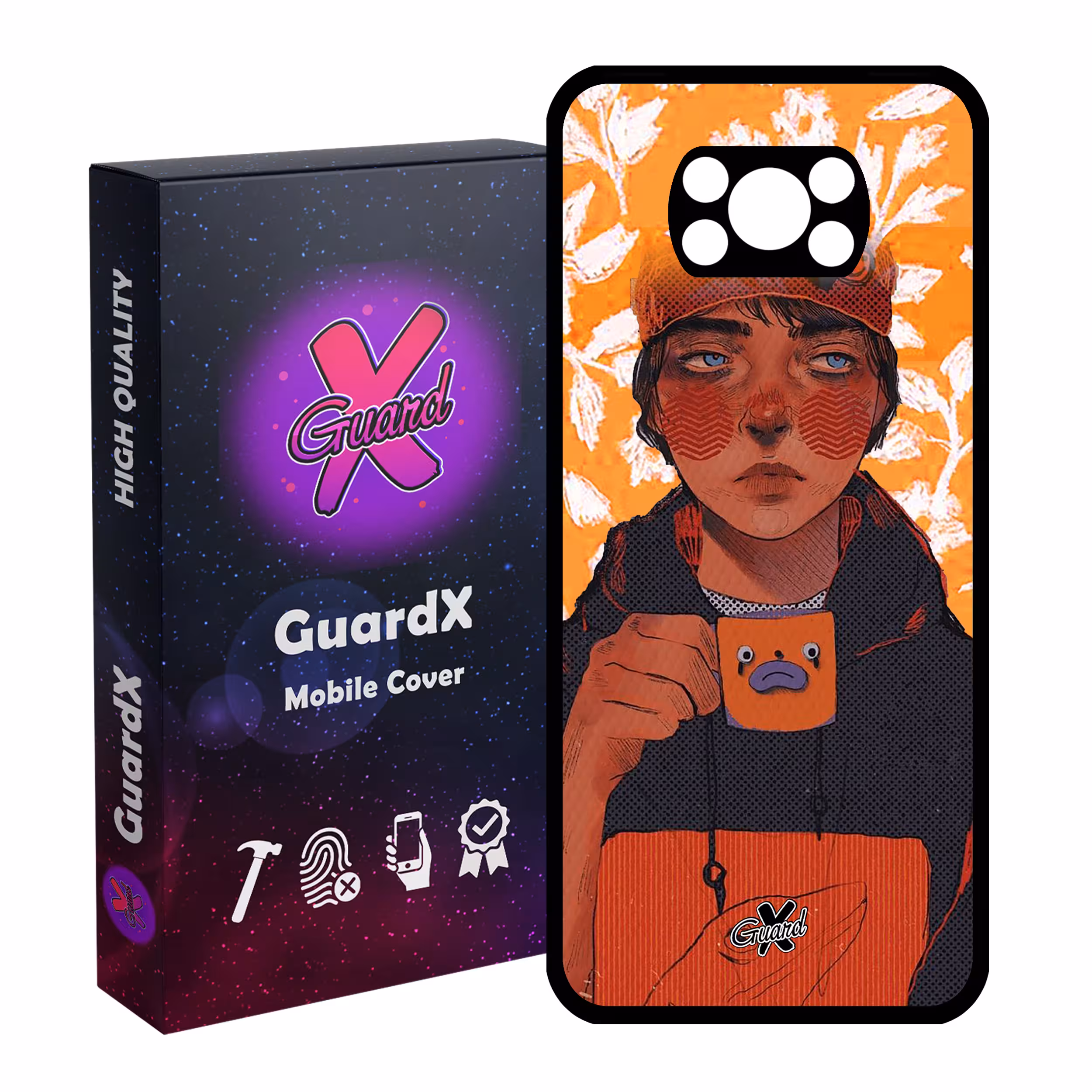 کاور گارد ایکس طرح Girl مدل Glass10319 مناسب برای گوشی موبایل شیائومی Poco X3 Pro