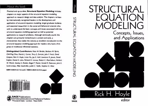 خرید و دانلود نسخه کامل کتاب Structural Equation Modeling: Concepts, Issues, and Applications