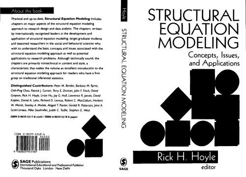 خرید و دانلود نسخه کامل کتاب Structural Equation Modeling: Concepts, Issues, and Applications