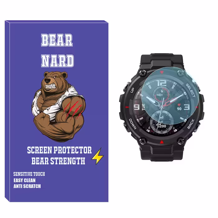 محافظ صفحه نمایش شیشه‌ای برنارد مدل SH-BR مناسب برای ساعت هوشمند امازفیت T-Rex