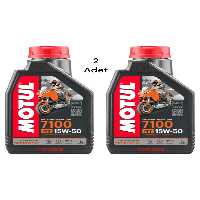 روغن و مکمل موتور 7100 15W 50 4T مصنوعی کامل 1 لیتر 2 قطعه Motul