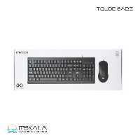 کیبورد و ماوس فنتک مدل KM103FANTECH GO KM103 OFFICE KEYBOARD AND MOUSE