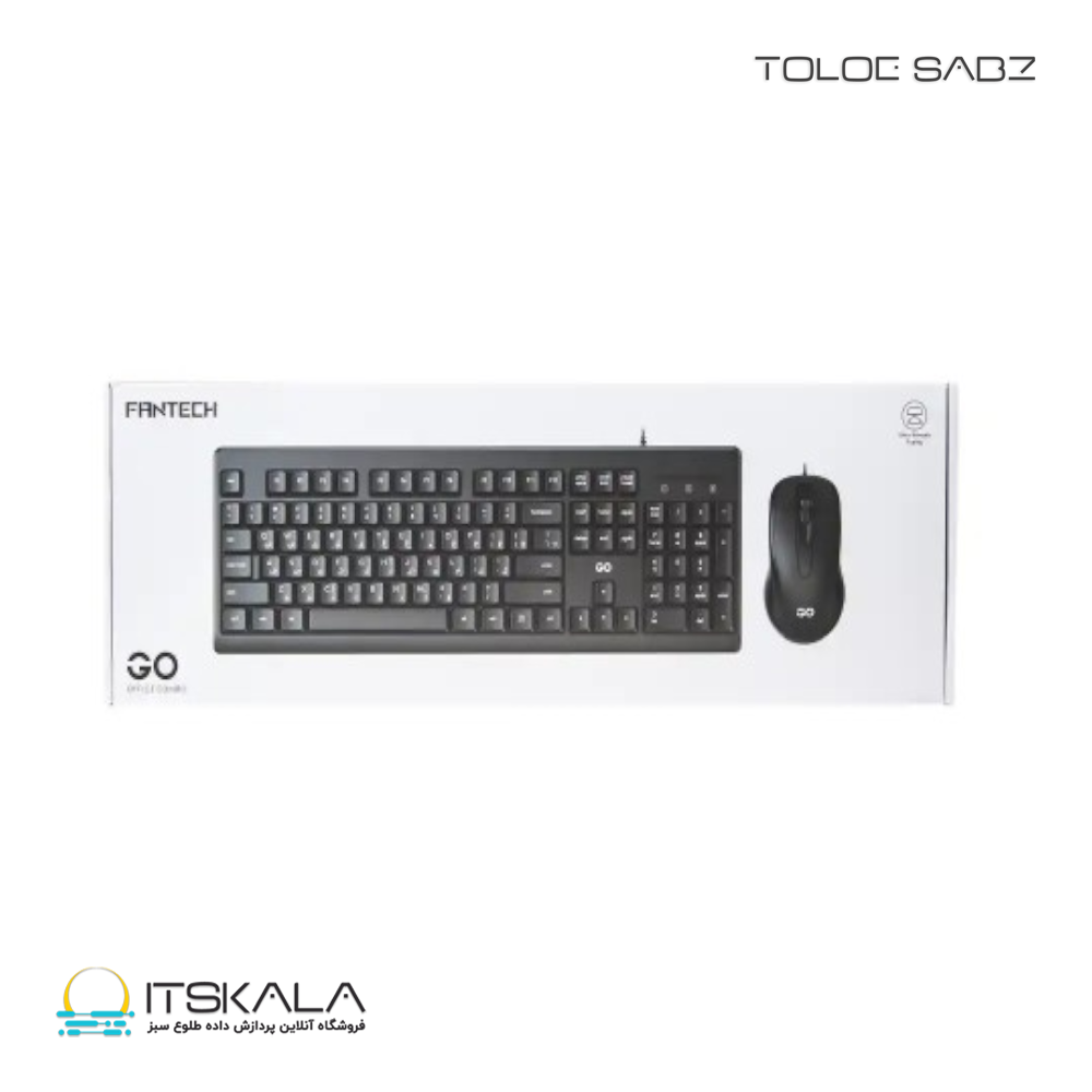 کیبورد و ماوس فنتک مدل KM103FANTECH GO KM103 OFFICE KEYBOARD AND MOUSE
