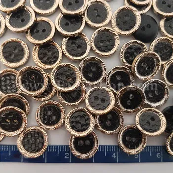 دکمه 20 پیراهنی طلایی مشکی مدل 2