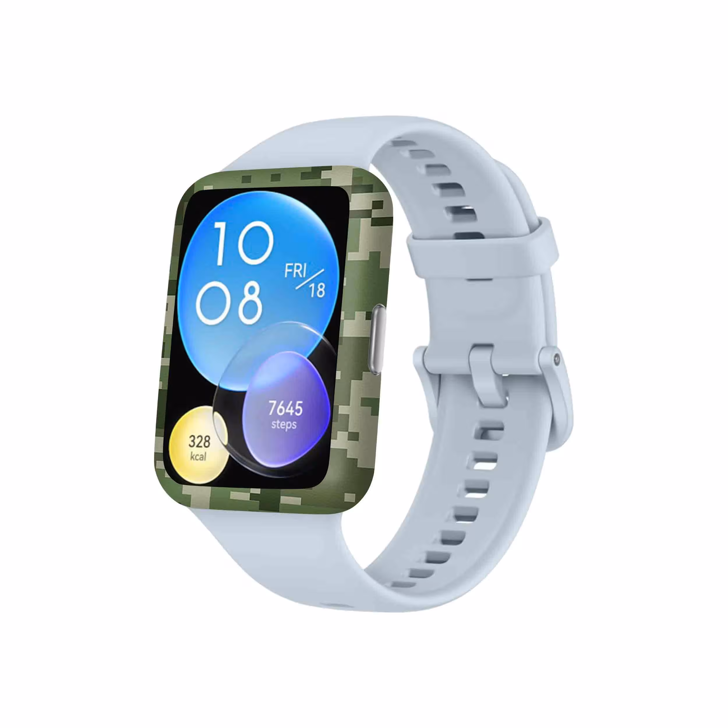 برچسب ماهوت طرح Army_Green_Pixel مناسب برای ساعت هوشمند هوآوی Watch Fit 2