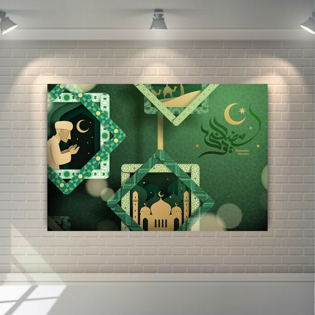 تابلو بوم طرح ماه مبارک رمضان مدل SDB129