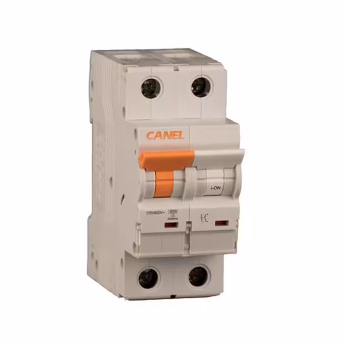 کلید مینیاتوری 10 آمپر یک پل + نول AC کانل کد C10-6KA-1P+N