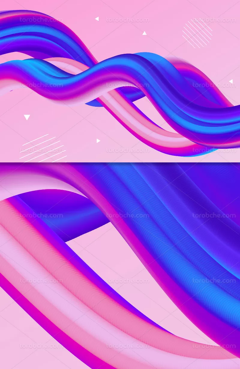 وکتور پس زمینه موجدار رنگی | گرافیک با طعم تربچه