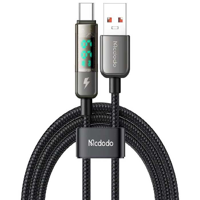 کابل سوپر فست شارژ هوشمند یو اس بی به تایپ سی 100 وات 1.2 متر مک دودو MCDODO Auto Power Off Type-c Super Charge Data Cable CA-3630