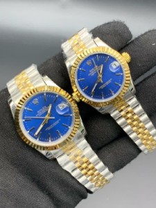 ساعت مچی ست مردانه و زنانه رولکس مدل مشهور دیت جاست بند استیلROLEX