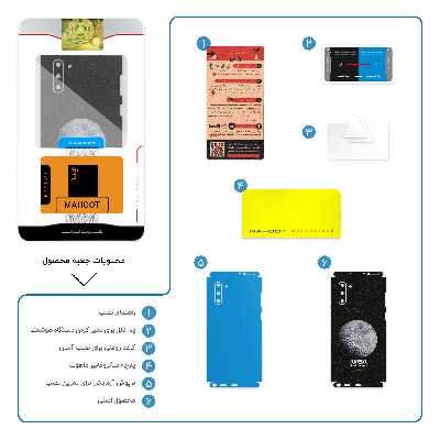 برچسب پوششی ماهوت مدل Moon-By-NASA-FullSkin مناسب برای گوشی موبایل سامسونگ Galaxy Note10