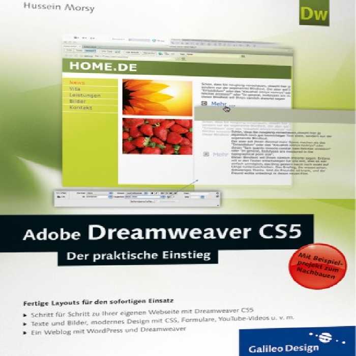 خرید و دانلود نسخه کامل کتاب Adobe Dreamweaver CS5: Der praktische Einstieg