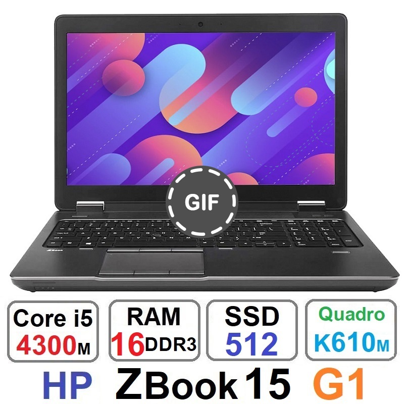لپ تاپ اچ پی HP ZBook 15 G1 Core i5 4300m رم16 و SSD512