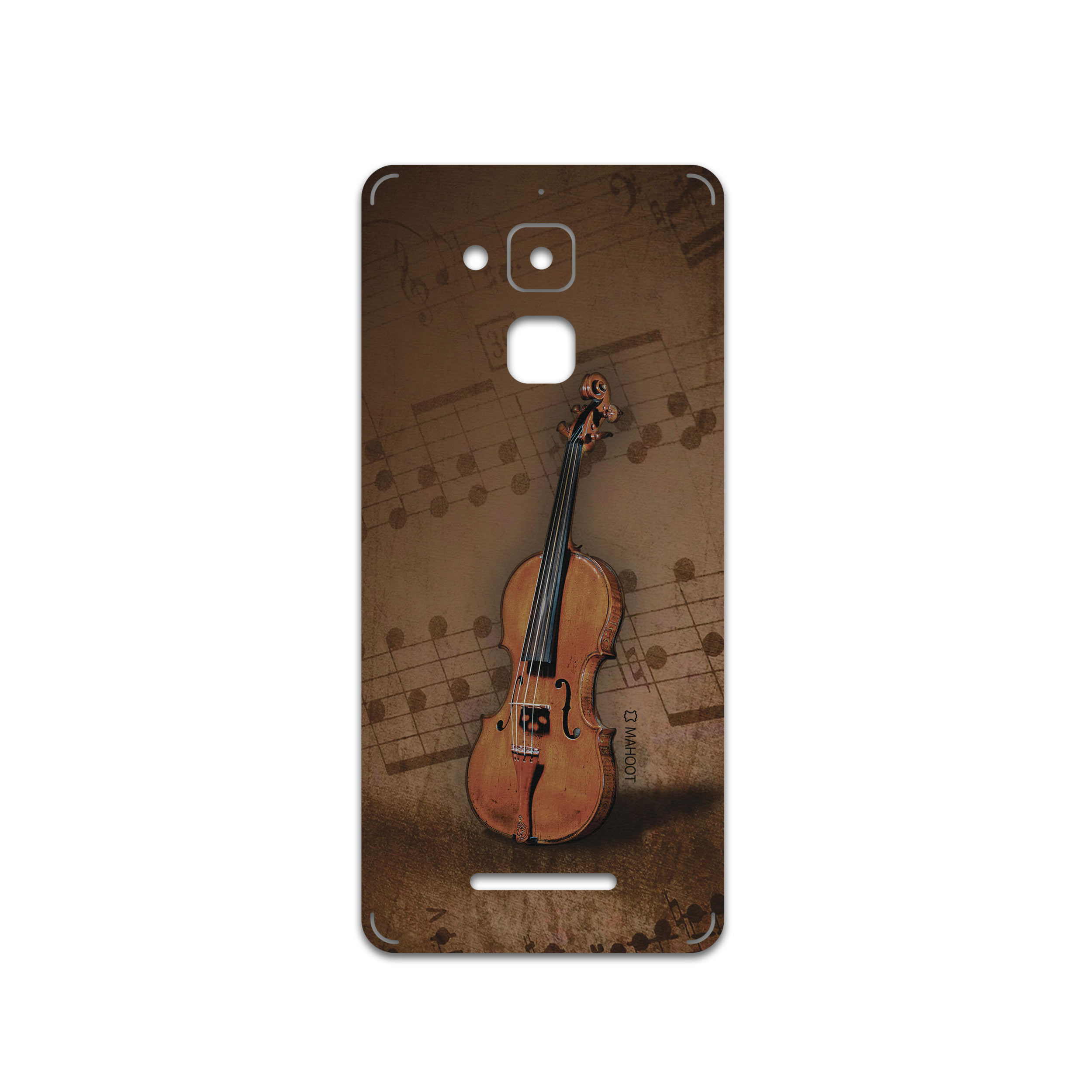 برچسب پوششی ماهوت مدل Violin-Instrument مناسب برای گوشی موبایل ایسوس Zenfone 3 Max ZC520TL